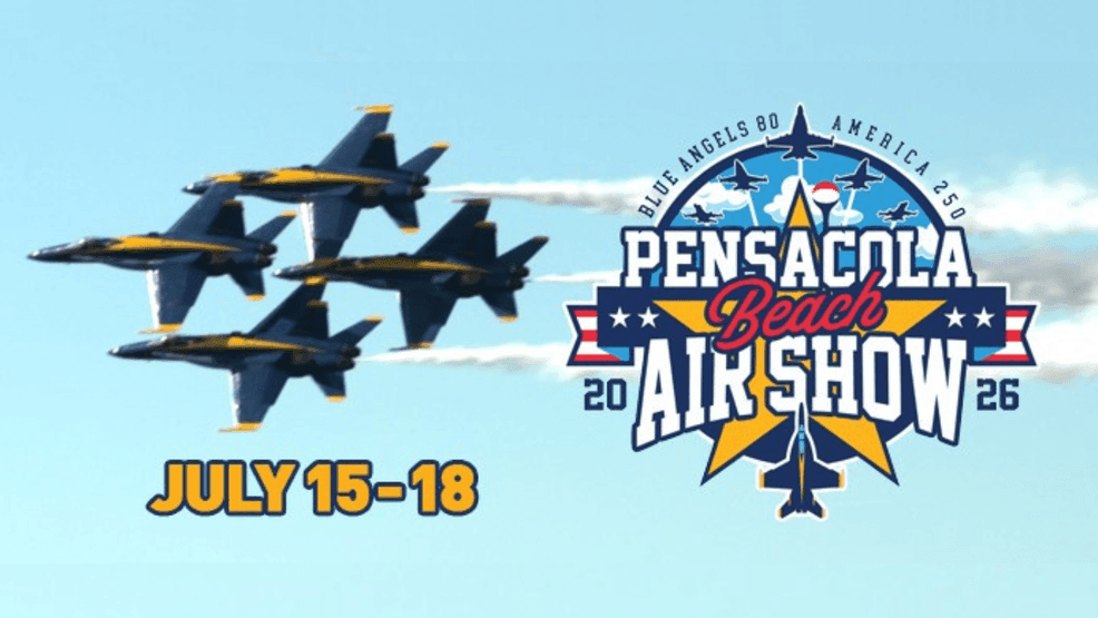 Blue Angels spectator map for Santa Rosa Sound
