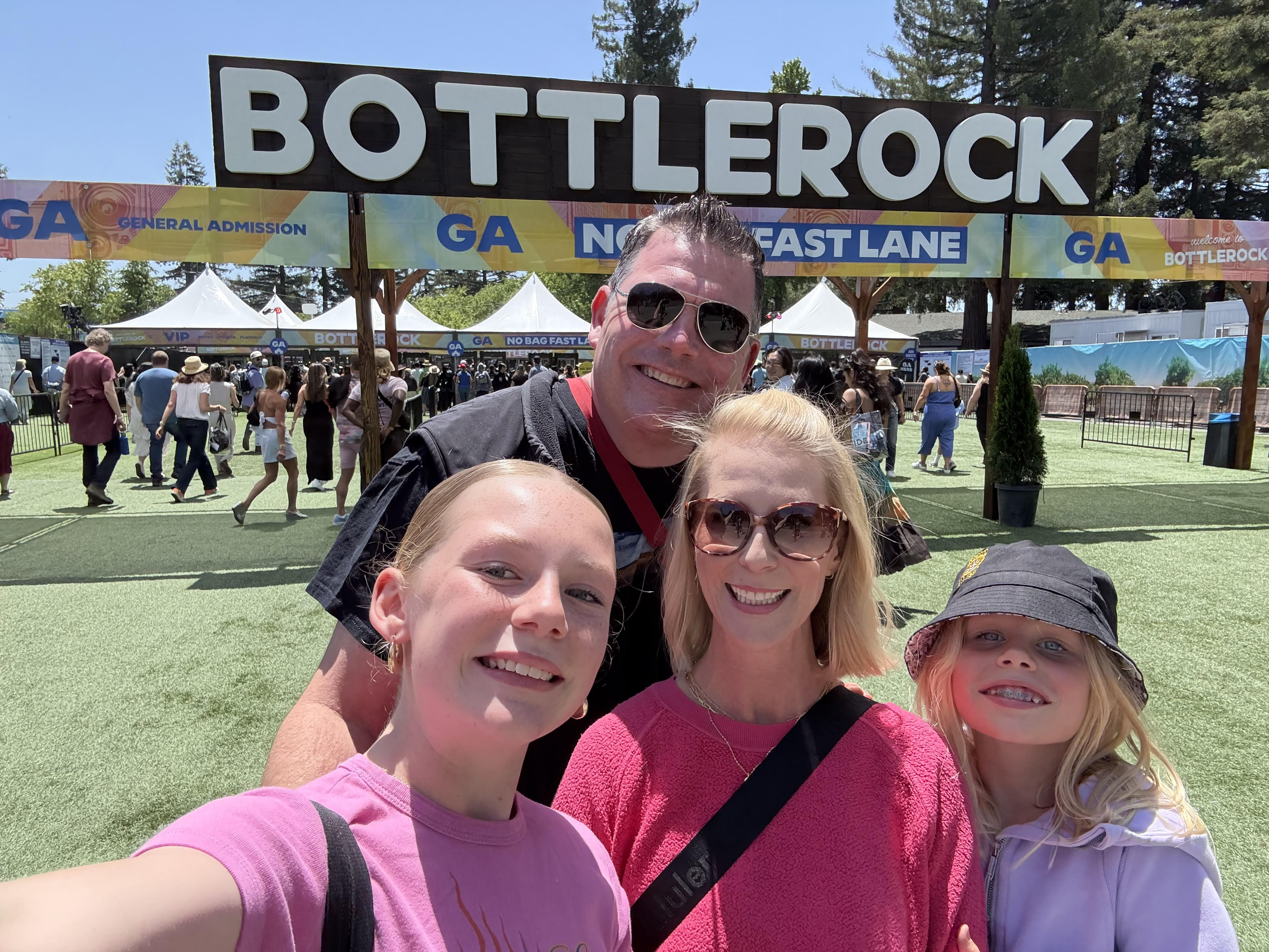 Family of 4, will be back to Bottlerock later this month....