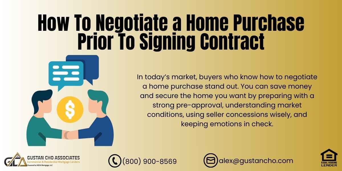 mortgage buydown home purchase contract negotiation