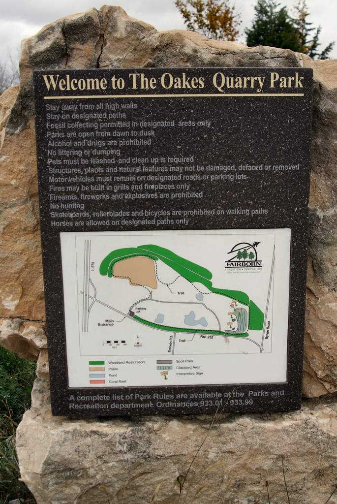 Oakes Quarry Park limestone quarry