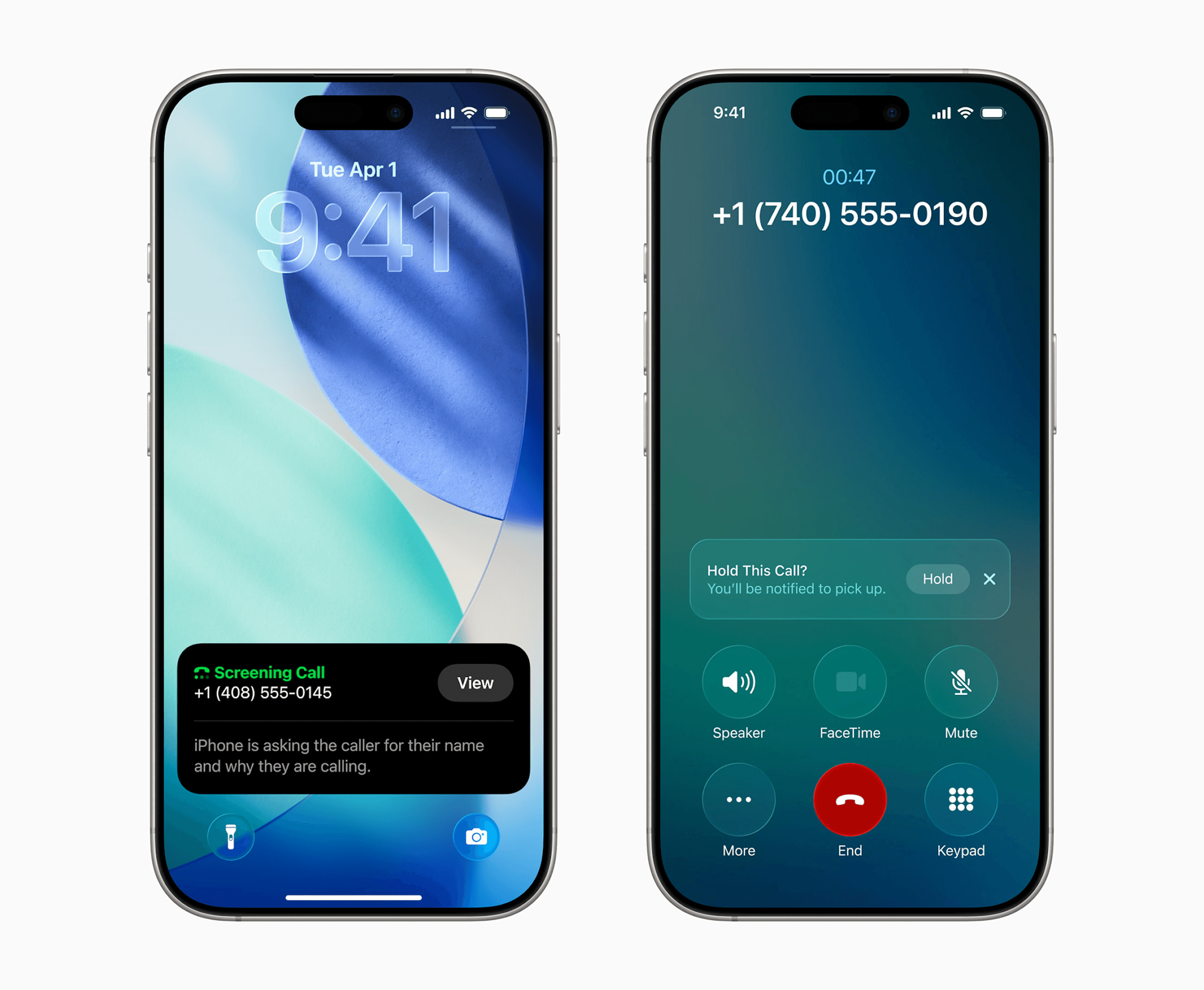 A phone interface showing a call being screened by AI to identify if the caller is a real person or a bot.