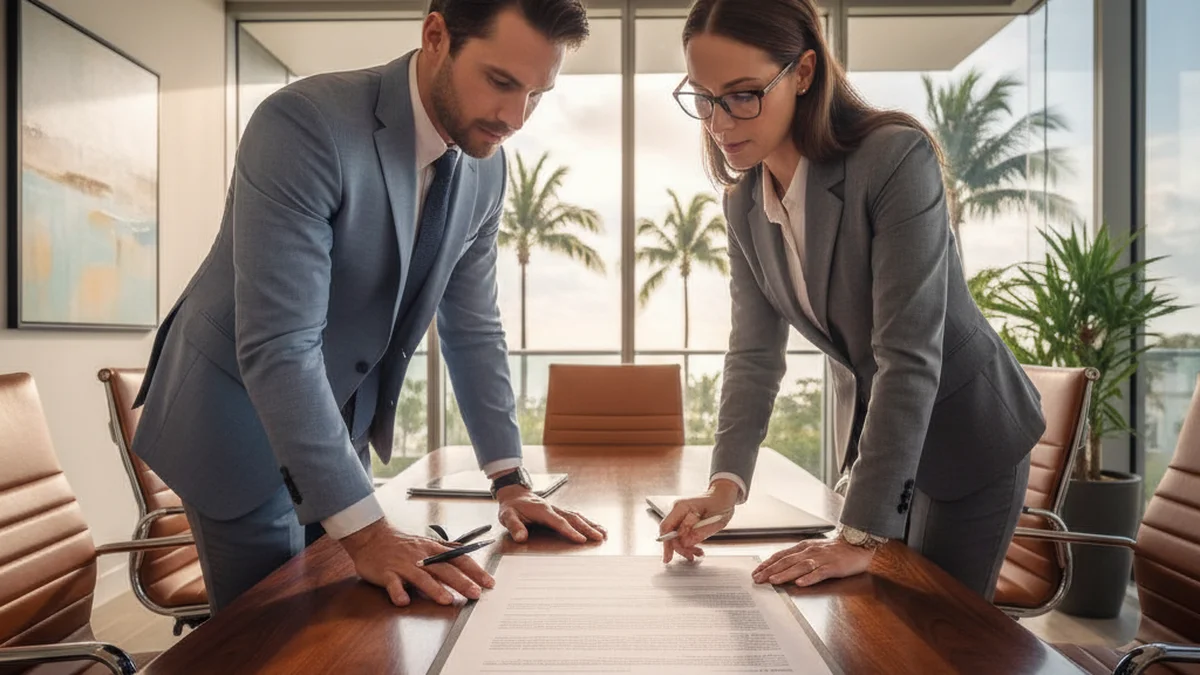 Florida real estate contract negotiations buyer seller meeting