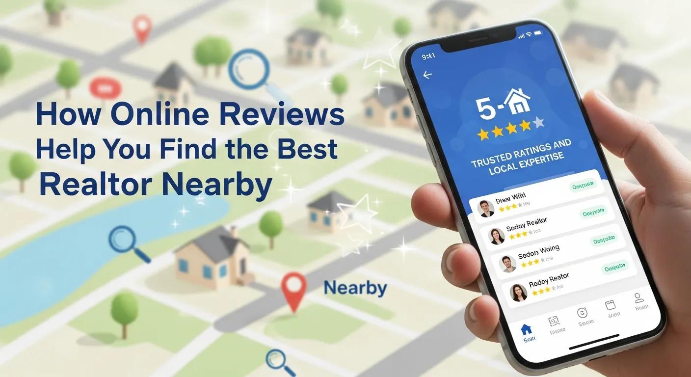 A mobile search result showing local real estate agent reviews and rankings