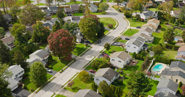 Montgomery County PA suburban residential street