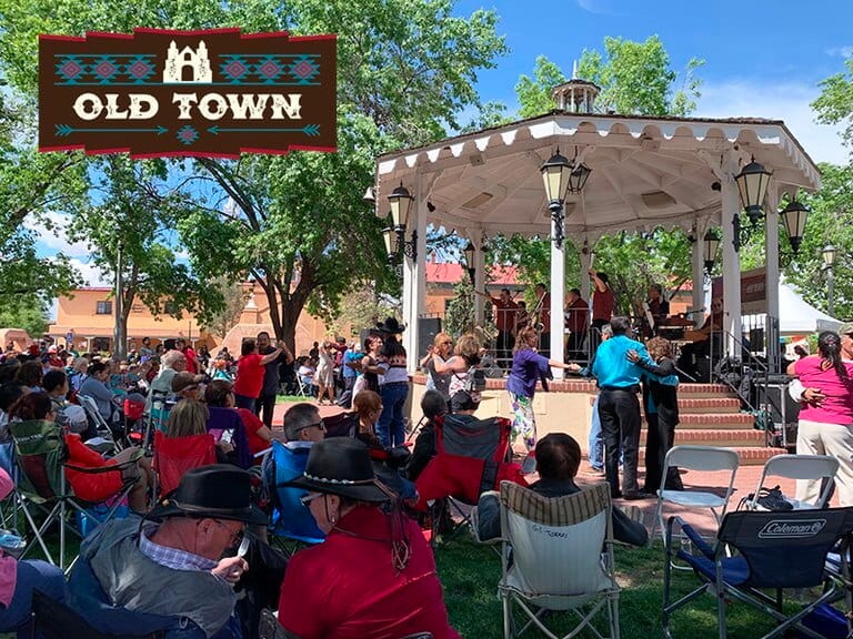 Community event at Old Town Plaza