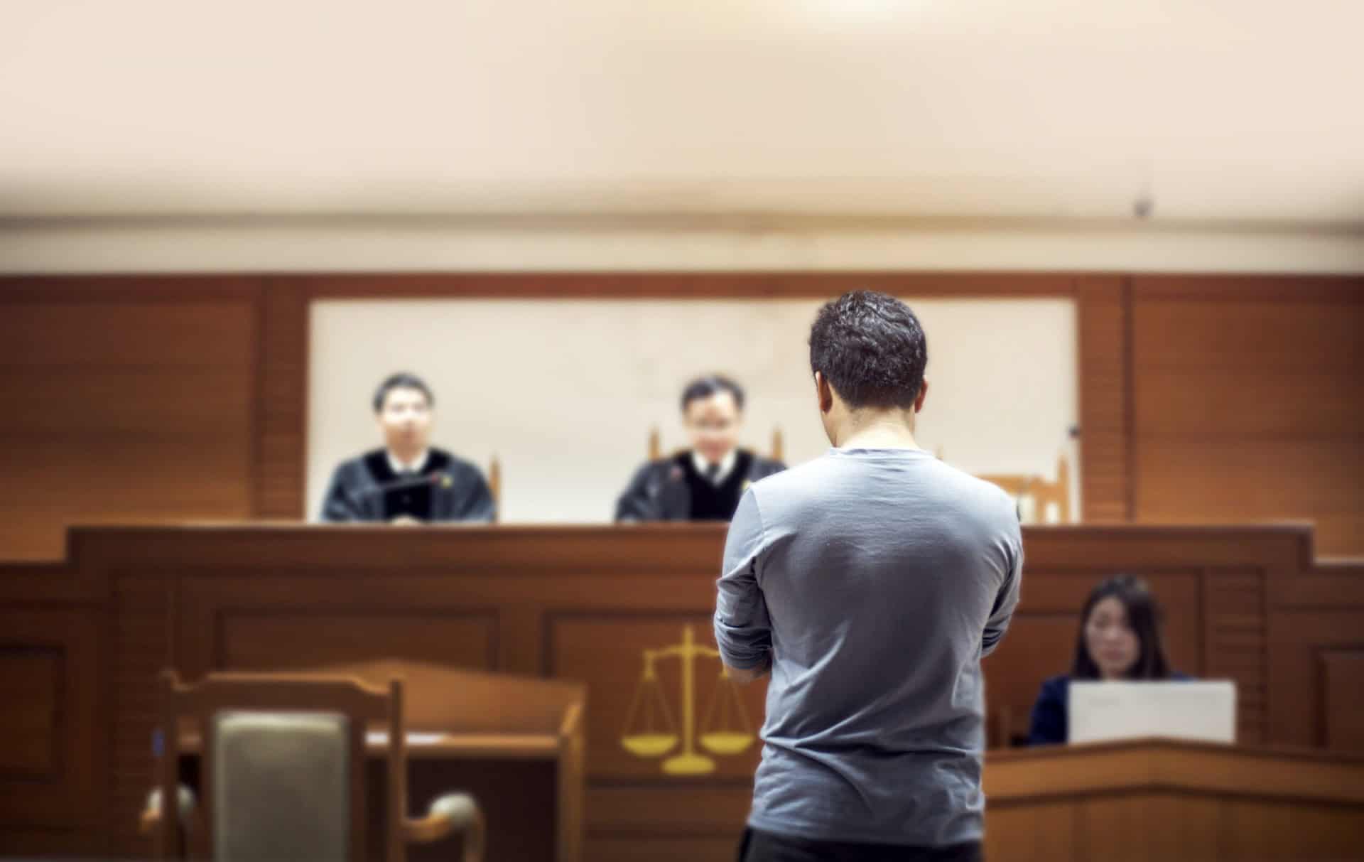 car accident lawsuit courtroom