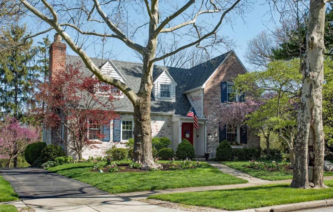 A rural Pennsylvania home with green lawn