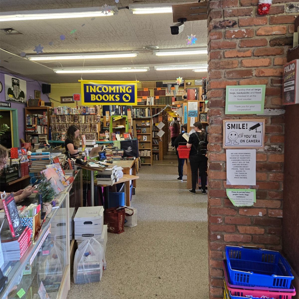 Chamblin Bookmine bookstore interior