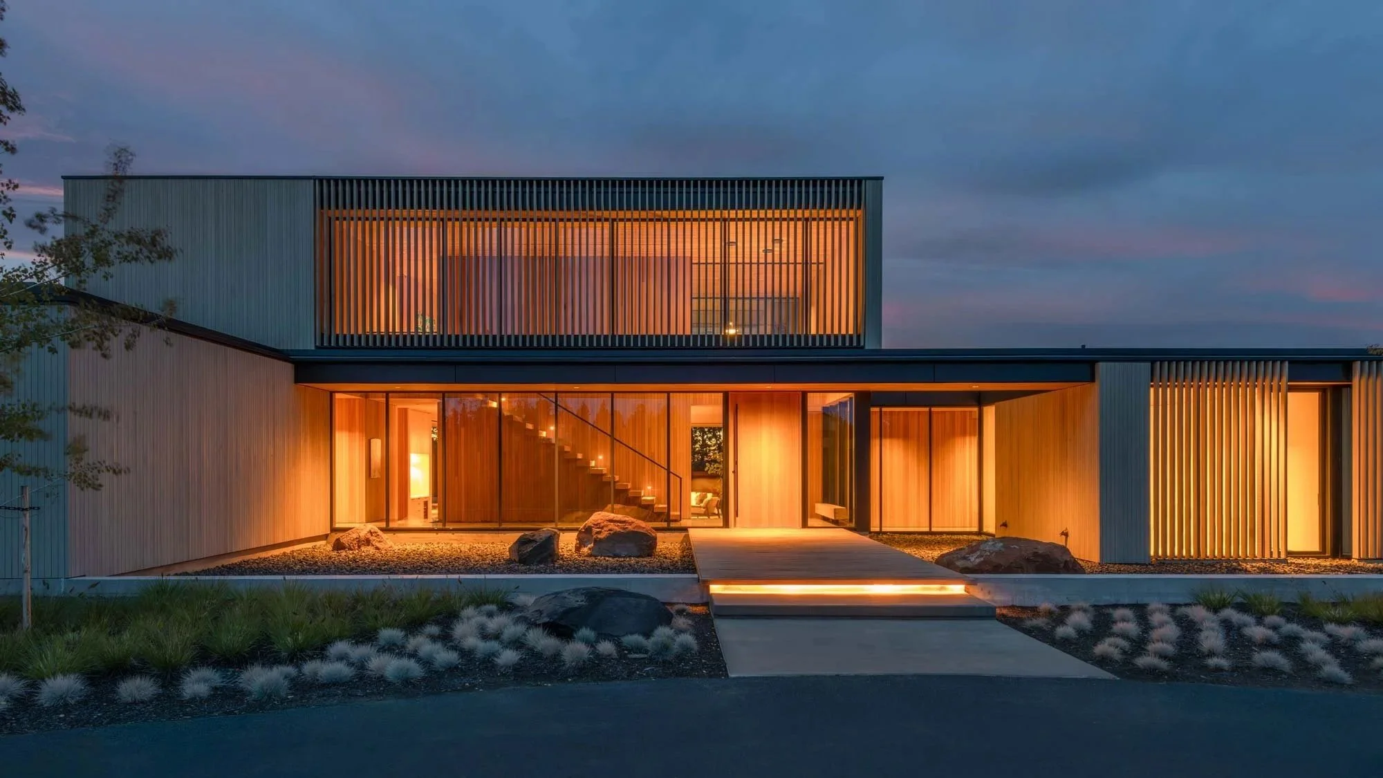 modern home architecture Bend Oregon High Desert mountain view