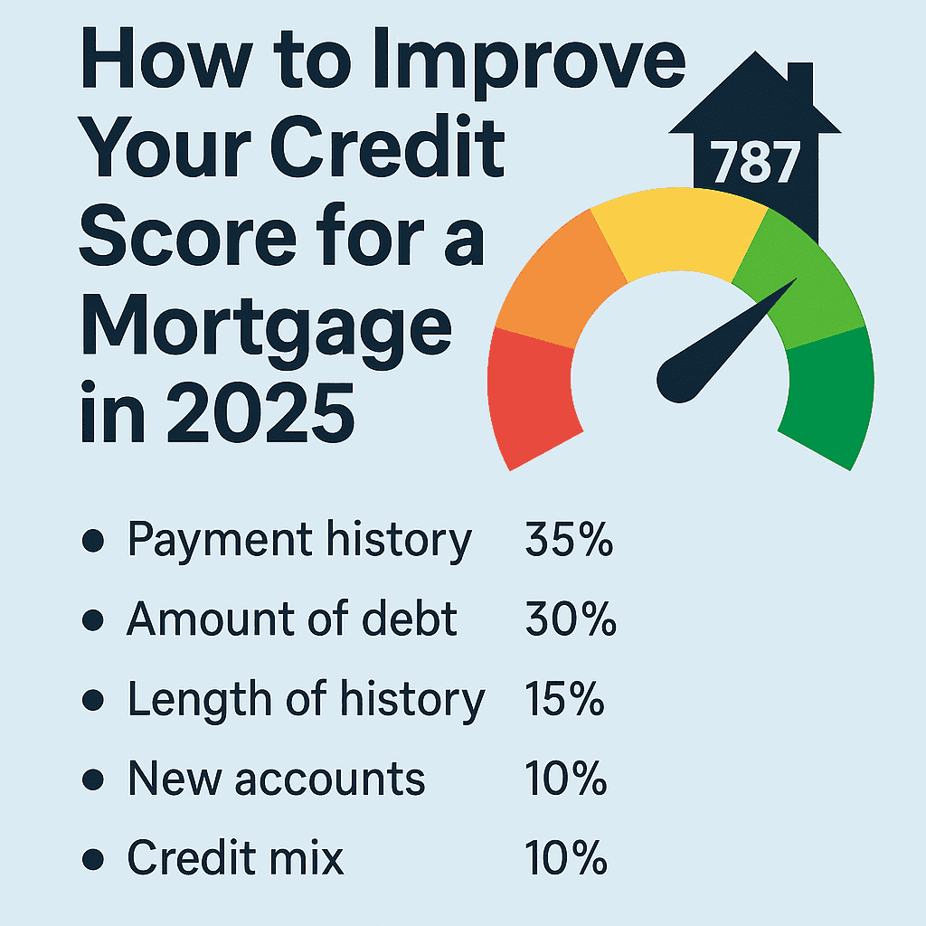 Modern mortgage credit score chart 2026 infographic