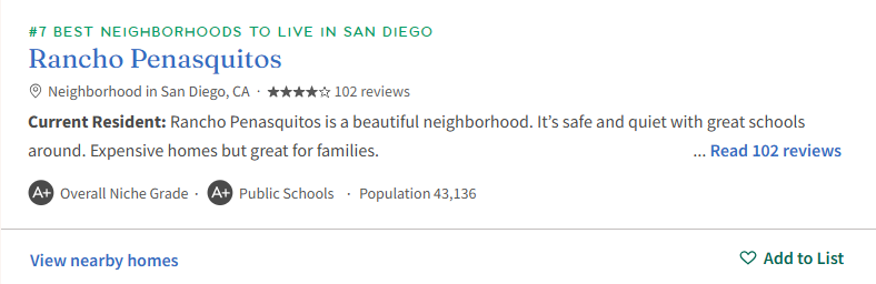 Ranked #7 Best Neighborhoods To Live In San Diego.