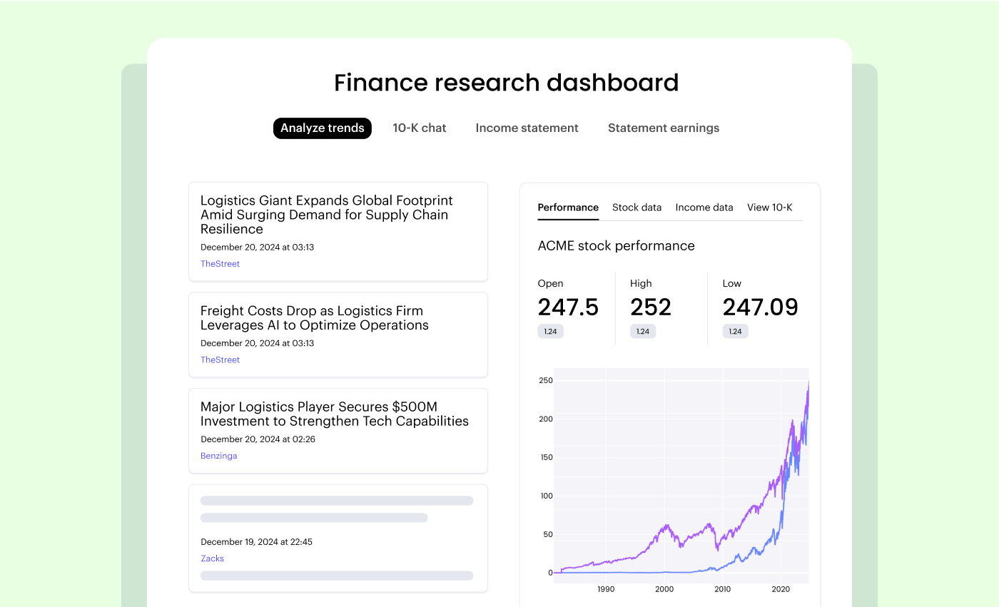 financial advisor using generative AI for client reporting and predictive analytics dashboard