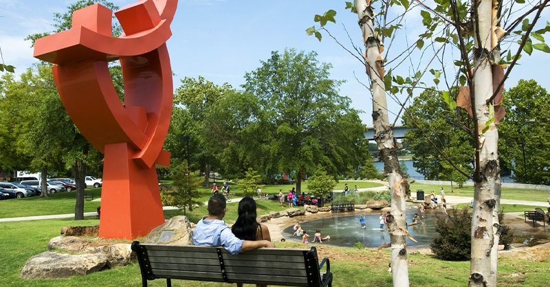 A park in a Little Rock area neighborhood