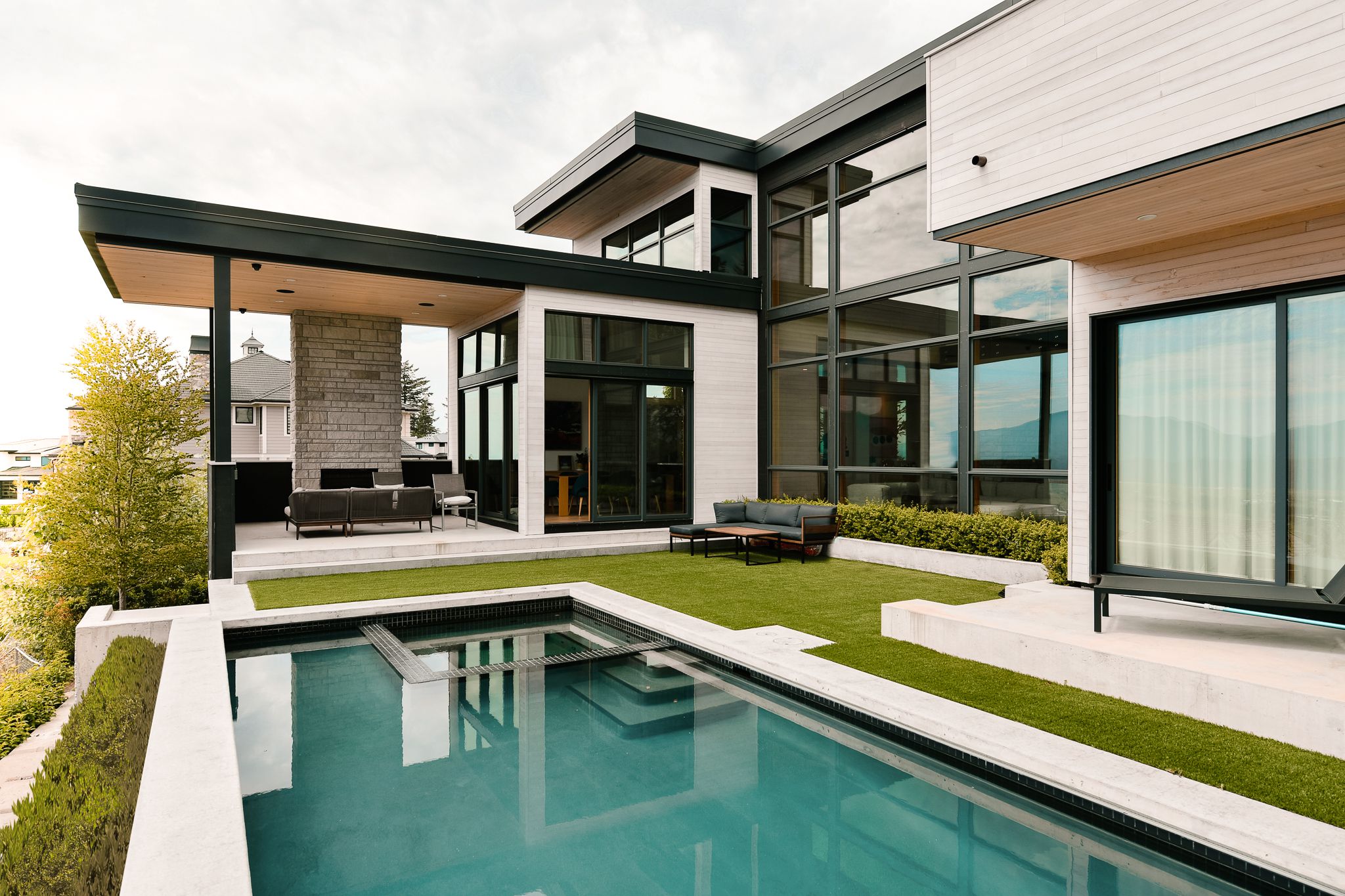 Modern residential home exterior