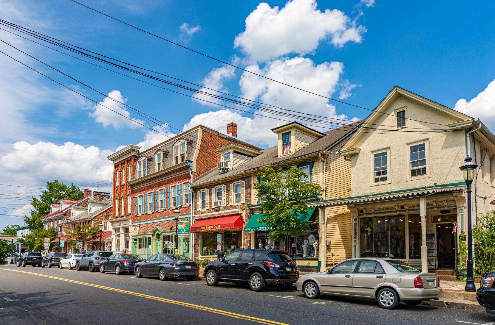 Historic State Street in Newtown Borough