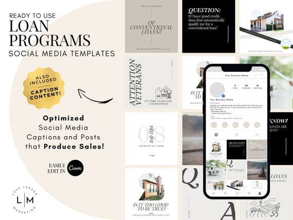 A mortgage loan officer using a smartphone to check social media profiles