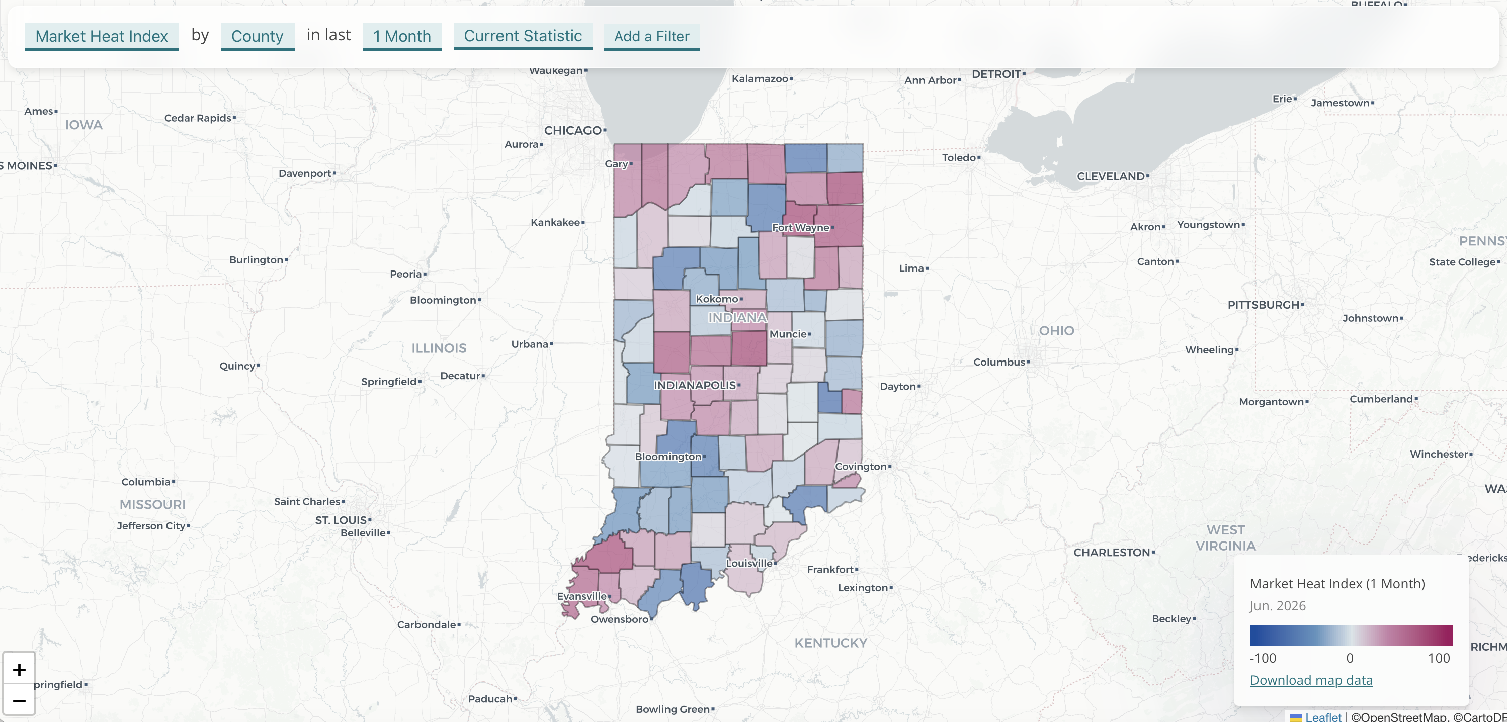 Hamilton County Indiana housing price trends chart 2026