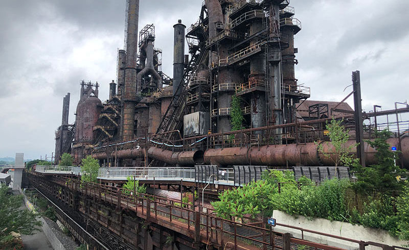 Bethlehem SteelStacks and the Lehigh River