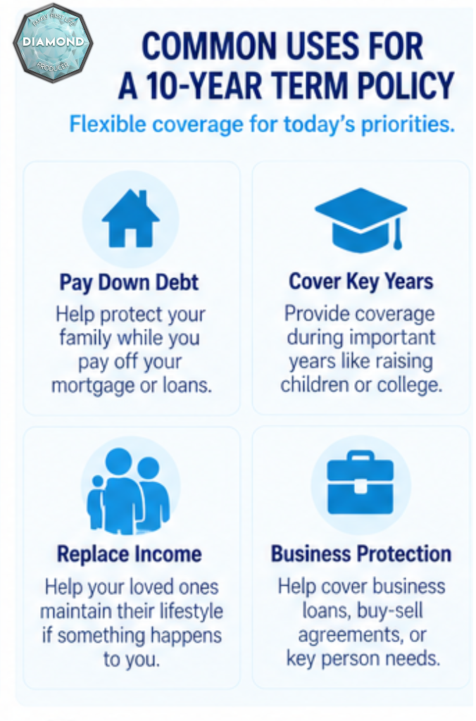Common reasons to buy 10-year term life insurance
