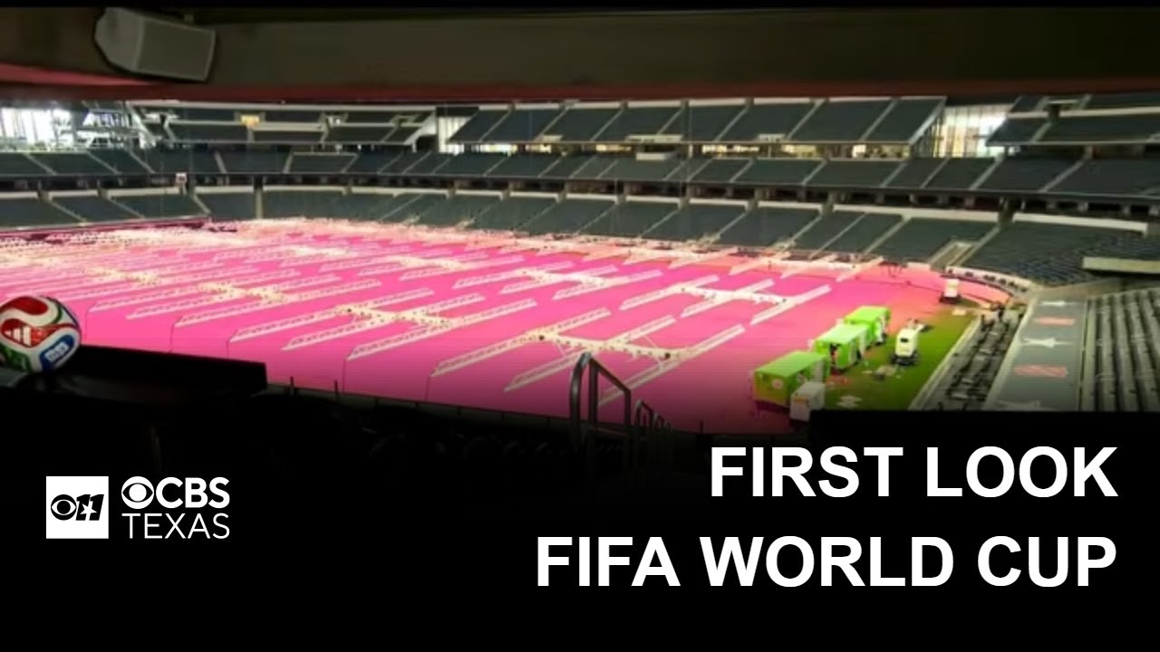 AT&T Stadium interior soccer configuration World Cup