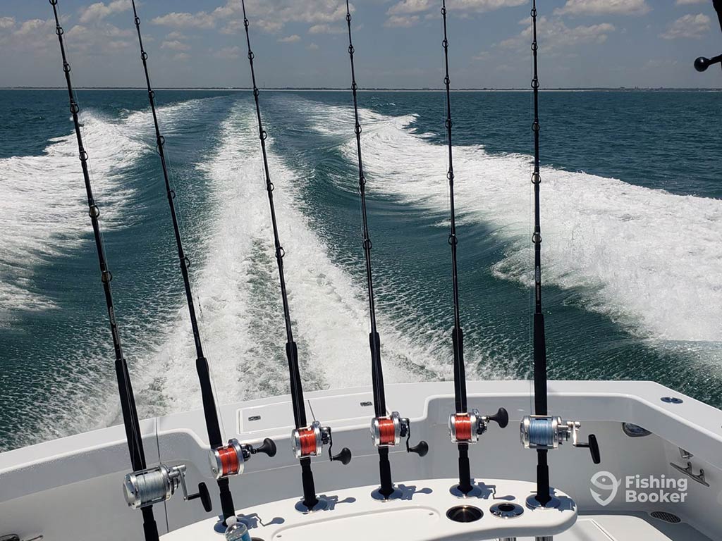 Fishing boats at the dock ready for a tournament