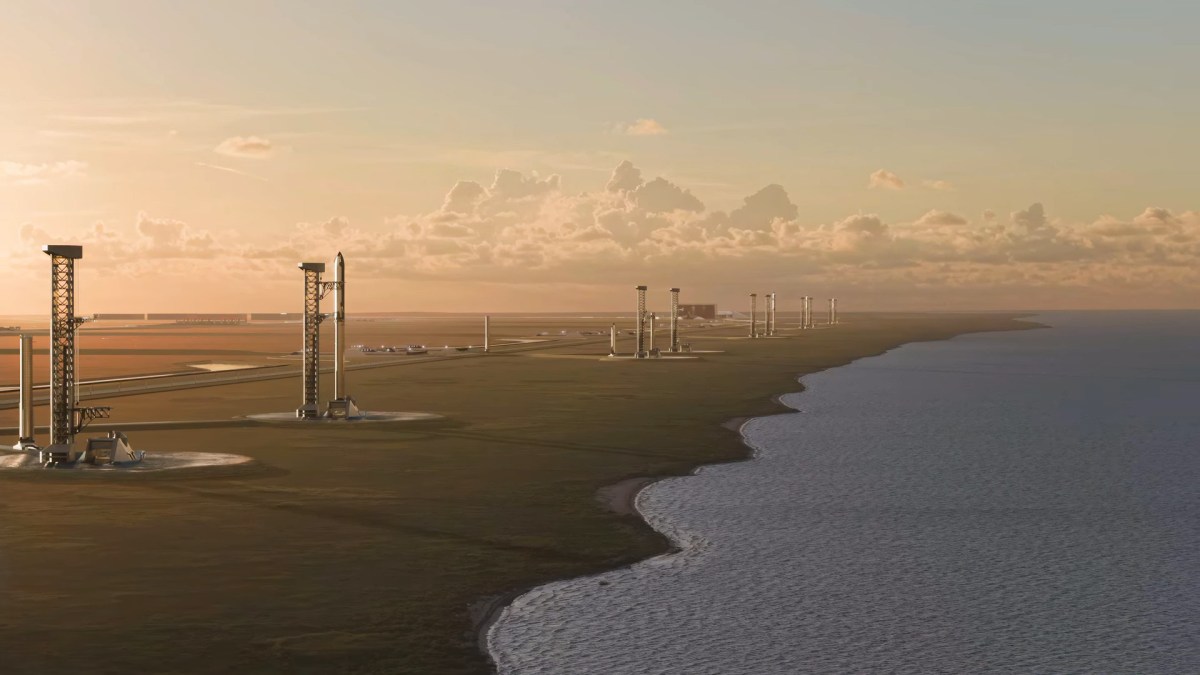 SpaceX Starship launch site concept
