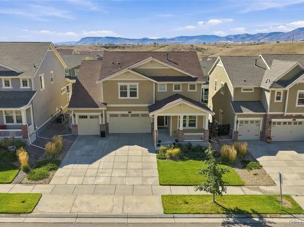 A suburban Colorado neighborhood with mountain views
