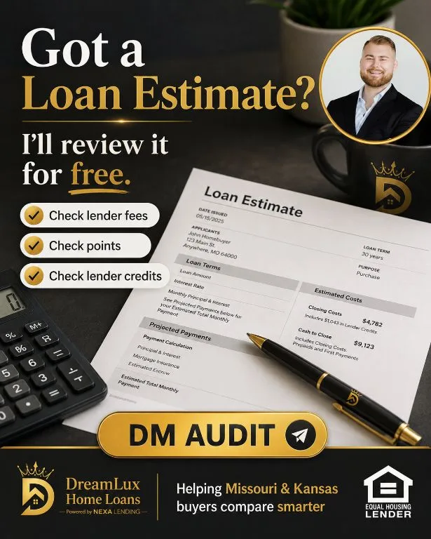 Got a Loan Estimate? I'll review it for free. Check fees, points, and credits.