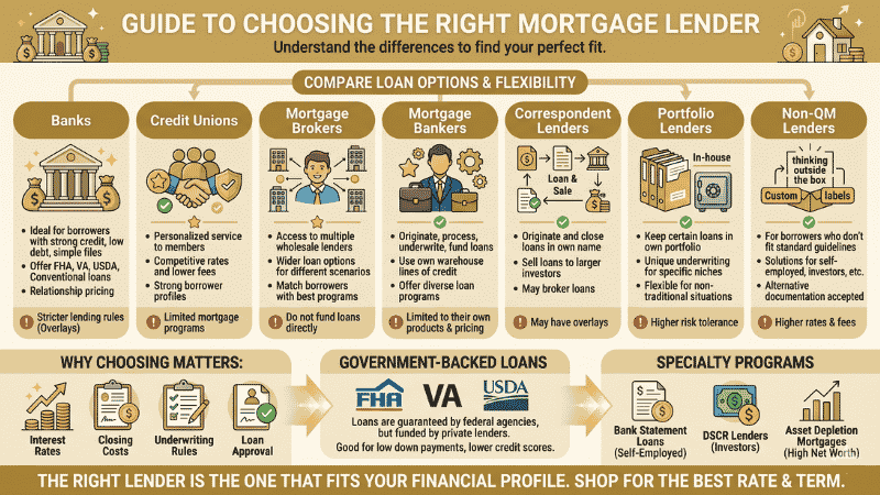 Lender selection factors comparison