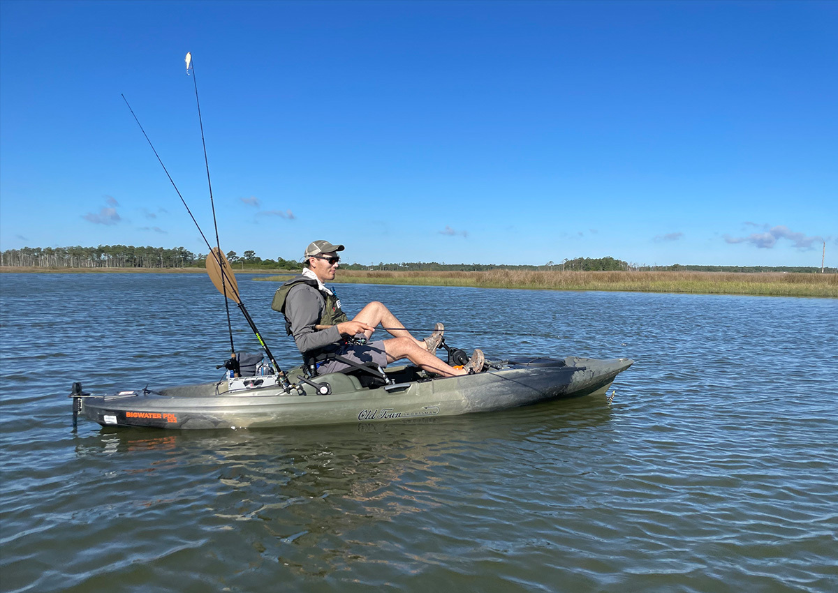 Old Town Sportsman BigWater PDL 132 in Photogenic Marsh Environment