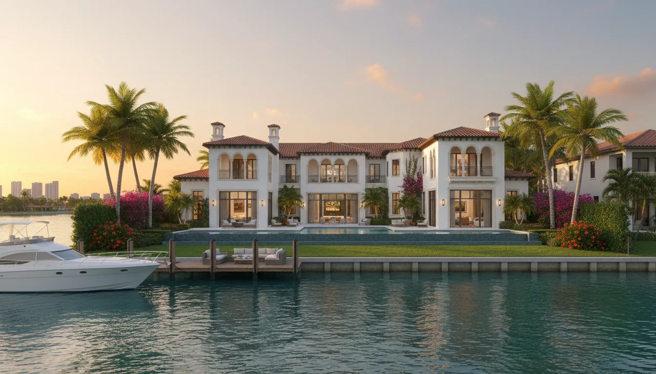 Elegant waterfront home in Palm Beach Gardens Florida