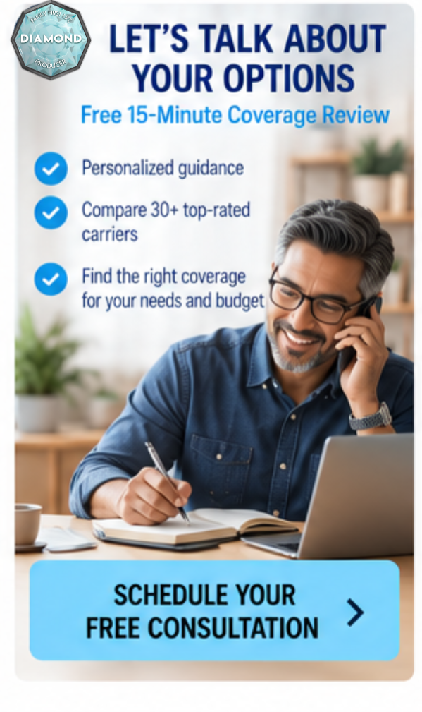 Scheduling a free 10-year term life insurance coverage review