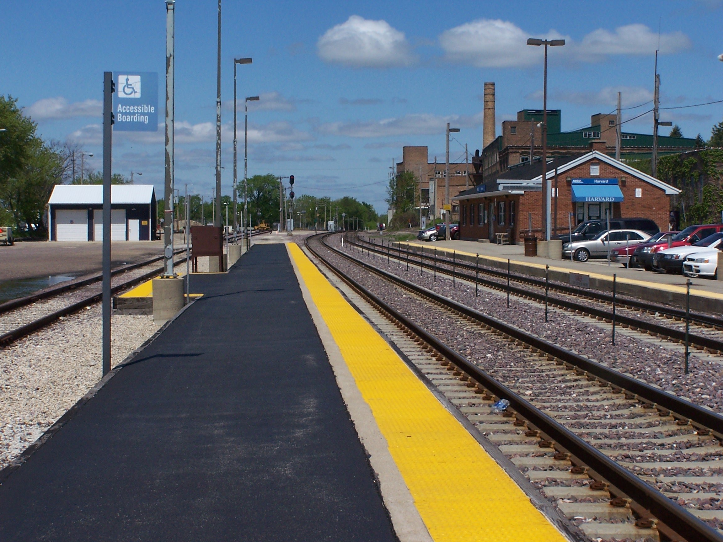 Harvard Illinois downtown Metra station