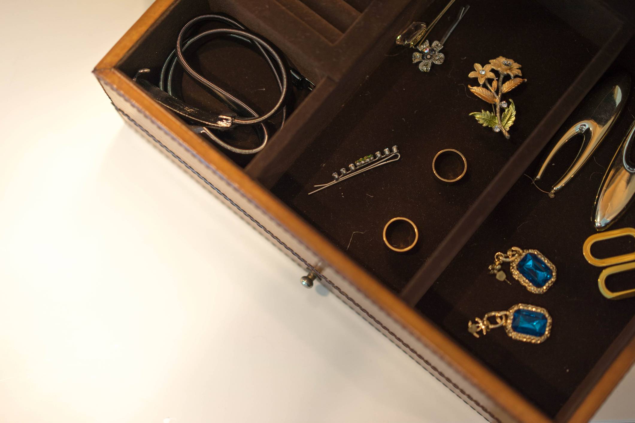 family sorting a loved one's belongings