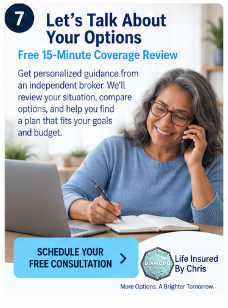 Scheduling a free life insurance coverage review for cancer survivors